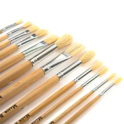 New Long Handled Hog Hair Paint Brushes 120pk Paint Pots & Trays|Paint Brushes & Applicators