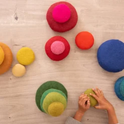 Discount Loose Parts Felt Stacking Shapes Set Assorted Colours Loose Parts|Patterns, Sequencing & Matching
