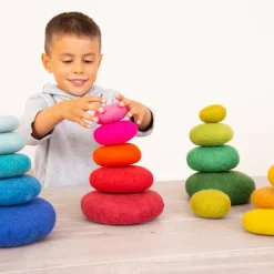 Discount Loose Parts Felt Stacking Shapes Set Assorted Colours Loose Parts|Patterns, Sequencing & Matching