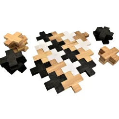 Best Loose Parts Wooden Crosses Set 45pcs Construction Sets|Patterns, Sequencing & Matching