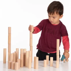 Clearance Loose Parts Wooden Stacking & Building Columns 40pk Sorting & Classification|Space, Shape & Measure