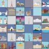 Loti-Bot Mat - Cities around the World Programming & Control Technology|Programmable Robots