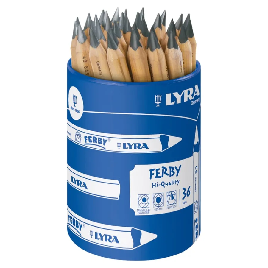 Lyra Half Length Graphite Pencils Tub 36pk Drawing|Graphite Pencils