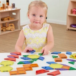 Discount Magnetic Pattern Block Builders 46pcs Light Up Learning|Magnetic Construction