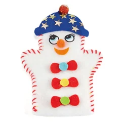 Make Your Own Felt Snowman Puppets 30pk Textiles|Festivals & Celebrations