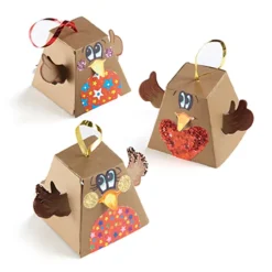 New Make Your Own Robin Christmas Tree Hangers 30pk Festivals & Celebrations