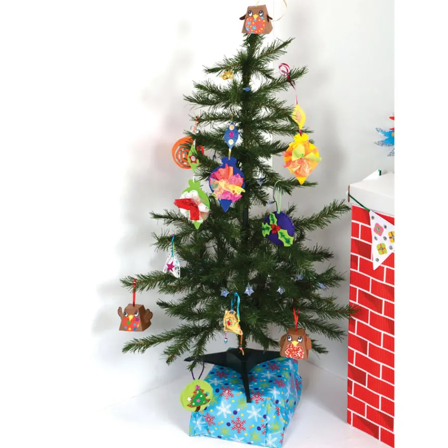New Make Your Own Robin Christmas Tree Hangers 30pk Festivals & Celebrations