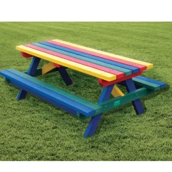 Marmax Rainbow Junior Picnic Table Benches & Picnic Benches|Forest Schools
