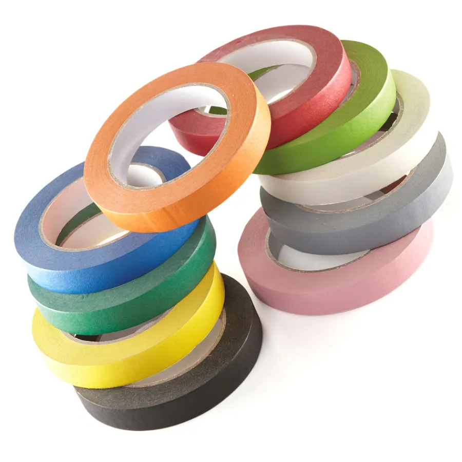 Sale Masking Tape Assorted Colours W24mm x L50m 10pk Steam|Glue & Adhesives