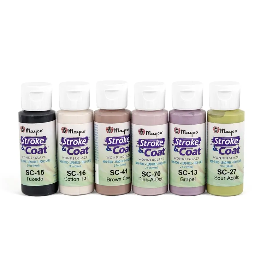 Online Mayco Stroke & Coat Pottery Glazes 12pk 3D, Modelling, Tools & Gloves|Modelling Tools & Knives