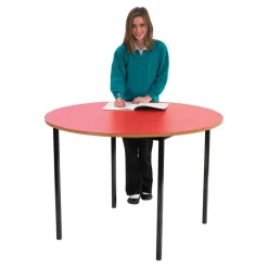 MDF Edge Welded Frame Circular Table Classroom Tables|Furniture