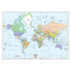 Best Mercator Map of the World Political A1 Fieldwork|Maps & Compasses