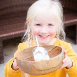 New Messy Play Wooden Bowls 3pk Outdoor Sand & Water|Kitchens & Accessories