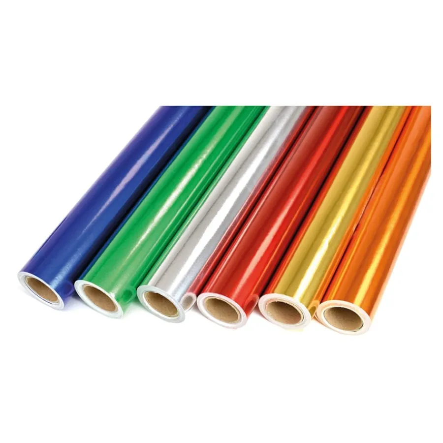 Hot Metal Foil Paper Rolls Assorted 500mmx4.5m 6pk Steam|Paper & Card