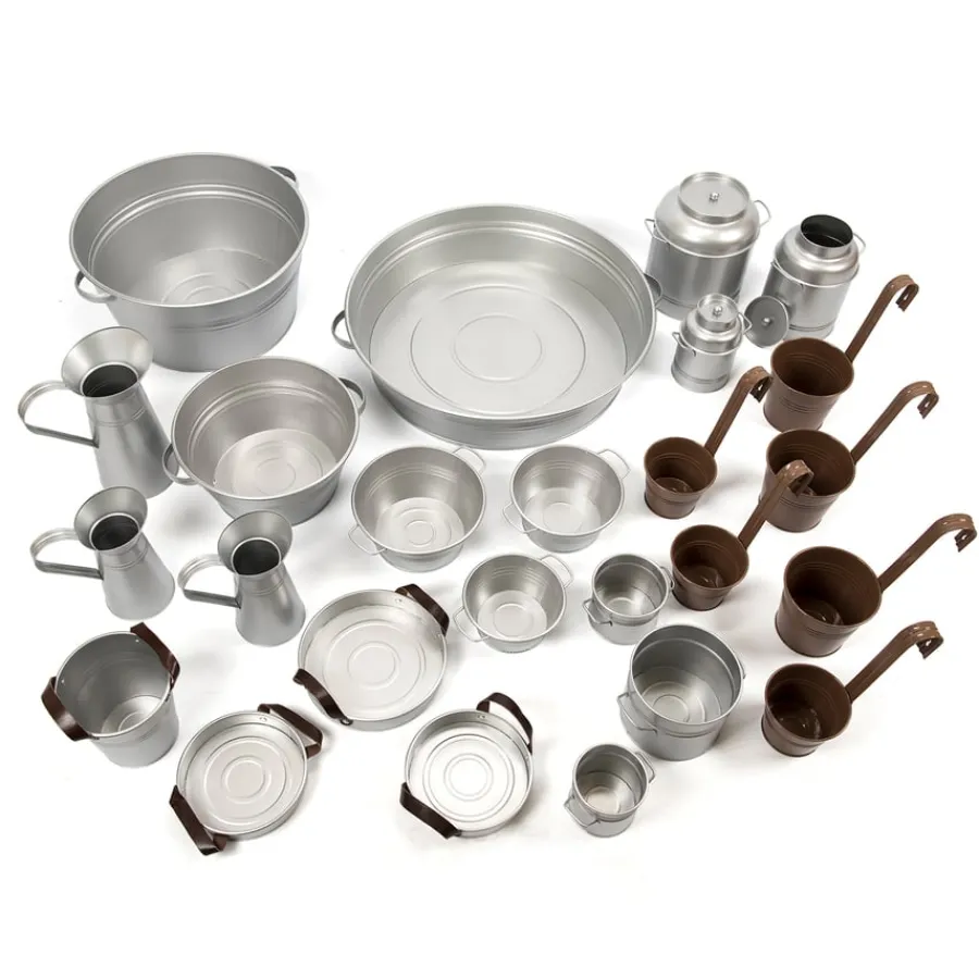 Metal Messy Play Set 25pk Outdoor Sand & Water|Mud Kitchens