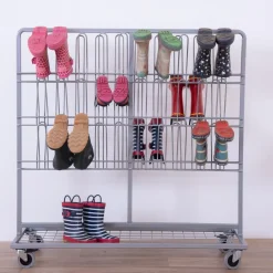 Online Metal Wellie Trolley Grey Outdoor Storage|Wellie Storage