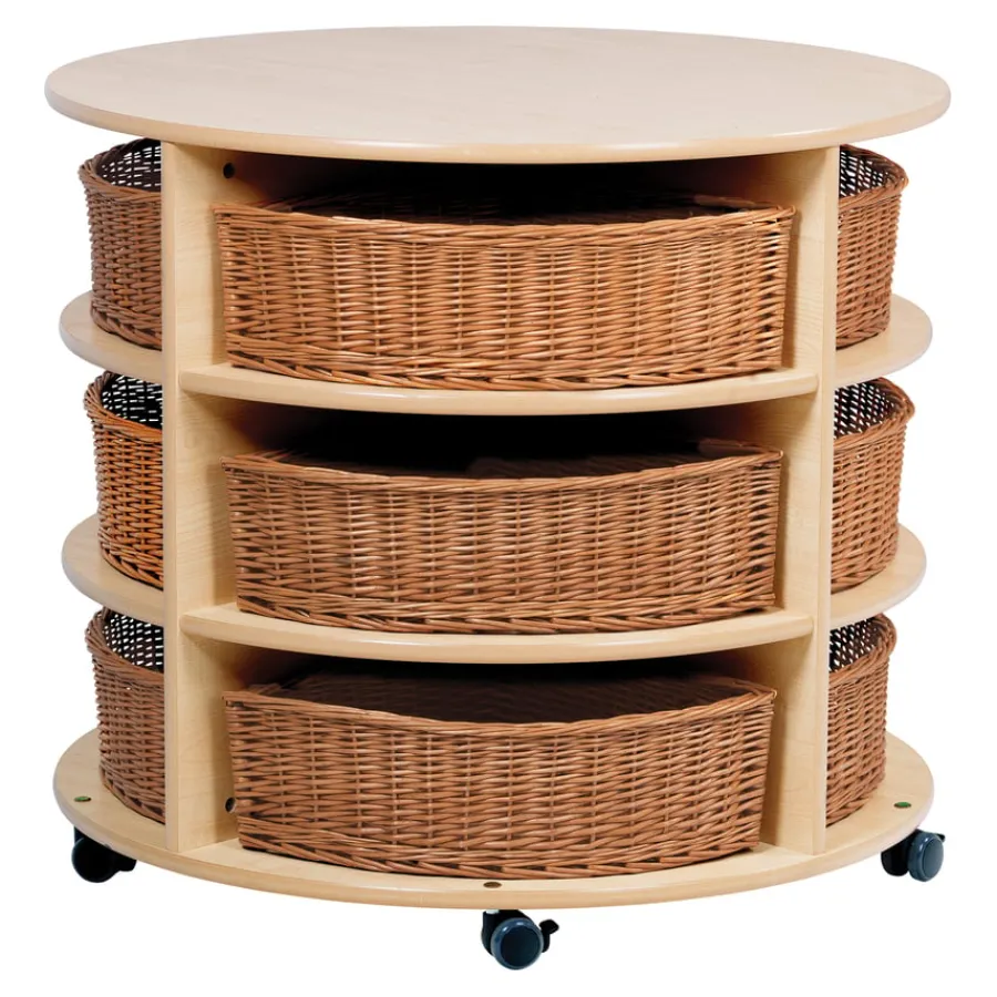 Clearance Millhouse Circular Storage Unit Boxes & Containers|Storage & Trolleys