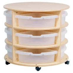 Clearance Millhouse Circular Storage Unit Boxes & Containers|Storage & Trolleys