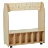 Discount Millhouse Double Sided Mobile Cloakroom Trolley W1000mm Cloakroom Storage|Storage & Trolleys