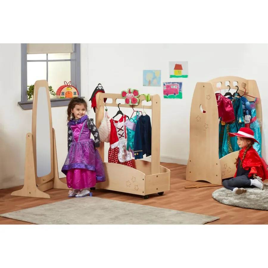 Outlet Millhouse Galaxy Role Play Dressing Up Trolley in Maple Dressing Up