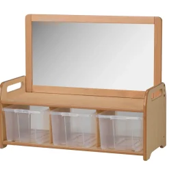 Sale Millhouse Low Storage W/ Mirror Room Divider Boxes & Containers|Storage & Trolleys