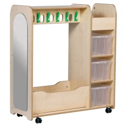 Outlet Millhouse Mobile Dressing Up Unit with Mirror Role Play Furniture & Accessories|Role Play Furniture & Accessories