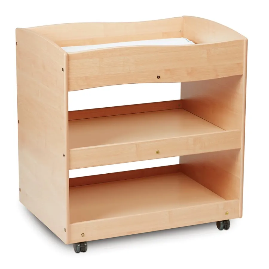 Millhouse Wooden Baby Changing Unit W/ Castors W83xD61xH88cm Baby Changing Stations|Sleeping, Changing & Feeding