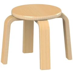 Clearance Millhouse Wooden Stacking Stool Pack of 4 Classroom Chairs|Tables & Chairs