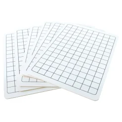 Clearance Mini Whiteboards with Grid Squares Own Brand Stationery|Literacy Essentials