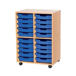 Discount Mobile Double Tray Storage Unit 20 Trays Boxes & Containers|Furniture