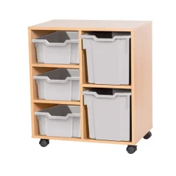 Discount Mobile Double Tray Unit Combination 5 Boxes & Containers|Furniture