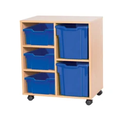 Discount Mobile Double Tray Unit Combination 5 Boxes & Containers|Furniture