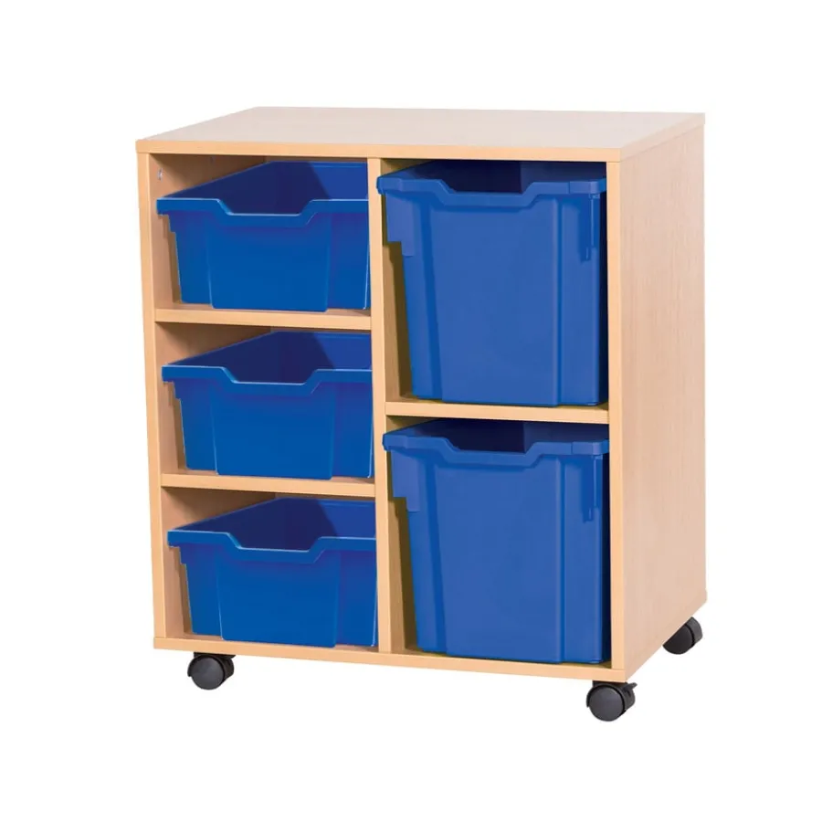 Discount Mobile Double Tray Unit Combination 5 Boxes & Containers|Furniture