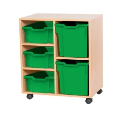 Discount Mobile Double Tray Unit Combination 5 Boxes & Containers|Furniture