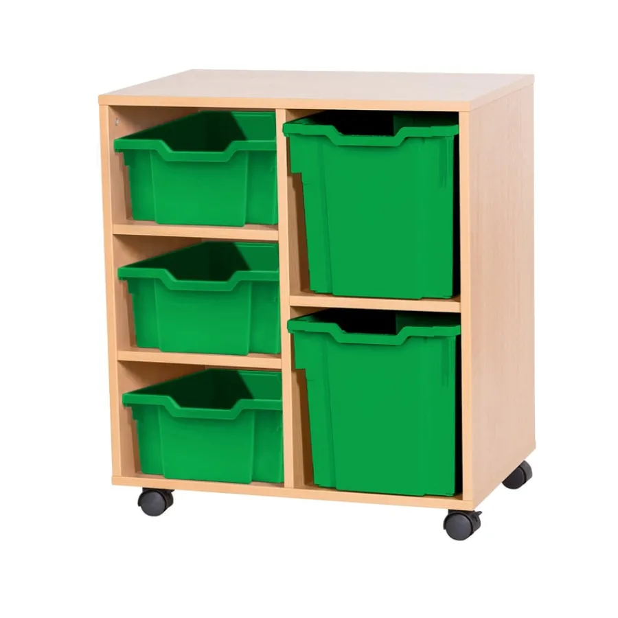Discount Mobile Double Tray Unit Combination 5 Boxes & Containers|Furniture