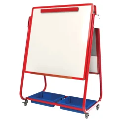 Best Mobile Magnetic Whiteboard Easel w/ Storage Flip Stands|Express Delivery Furniture