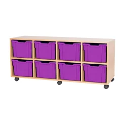 Sale Mobile Quad Tray Unit 8 Extra Deep Boxes & Containers|Furniture