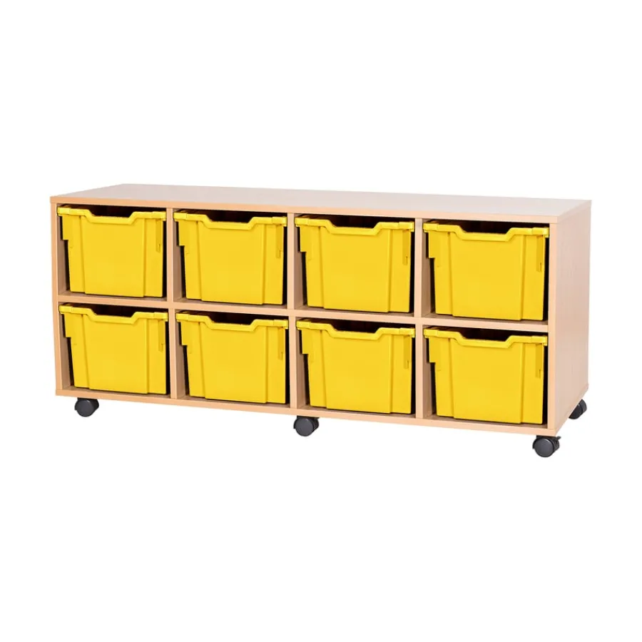 Sale Mobile Quad Tray Unit 8 Extra Deep Boxes & Containers|Furniture