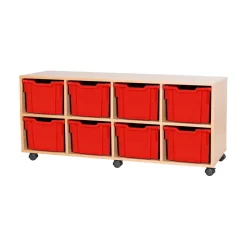 Sale Mobile Quad Tray Unit 8 Extra Deep Boxes & Containers|Furniture