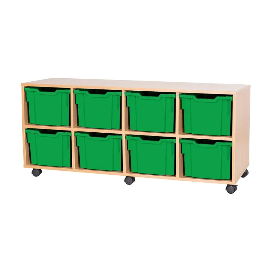 Sale Mobile Quad Tray Unit 8 Extra Deep Boxes & Containers|Furniture