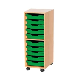 Mobile Single Tray Storage Unit 10 Trays Boxes & Containers|Furniture