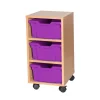 Clearance Mobile Tray Storage Unit 3 Deep Trays Boxes & Containers|Furniture