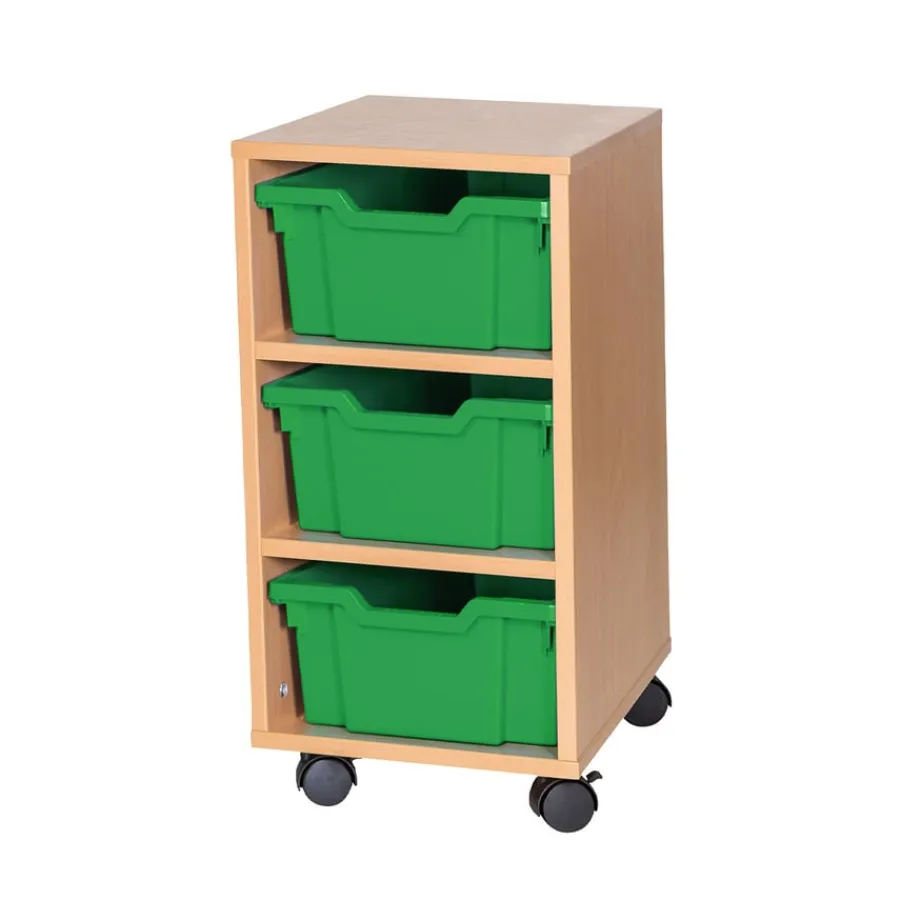 Clearance Mobile Tray Storage Unit 3 Deep Trays Boxes & Containers|Furniture