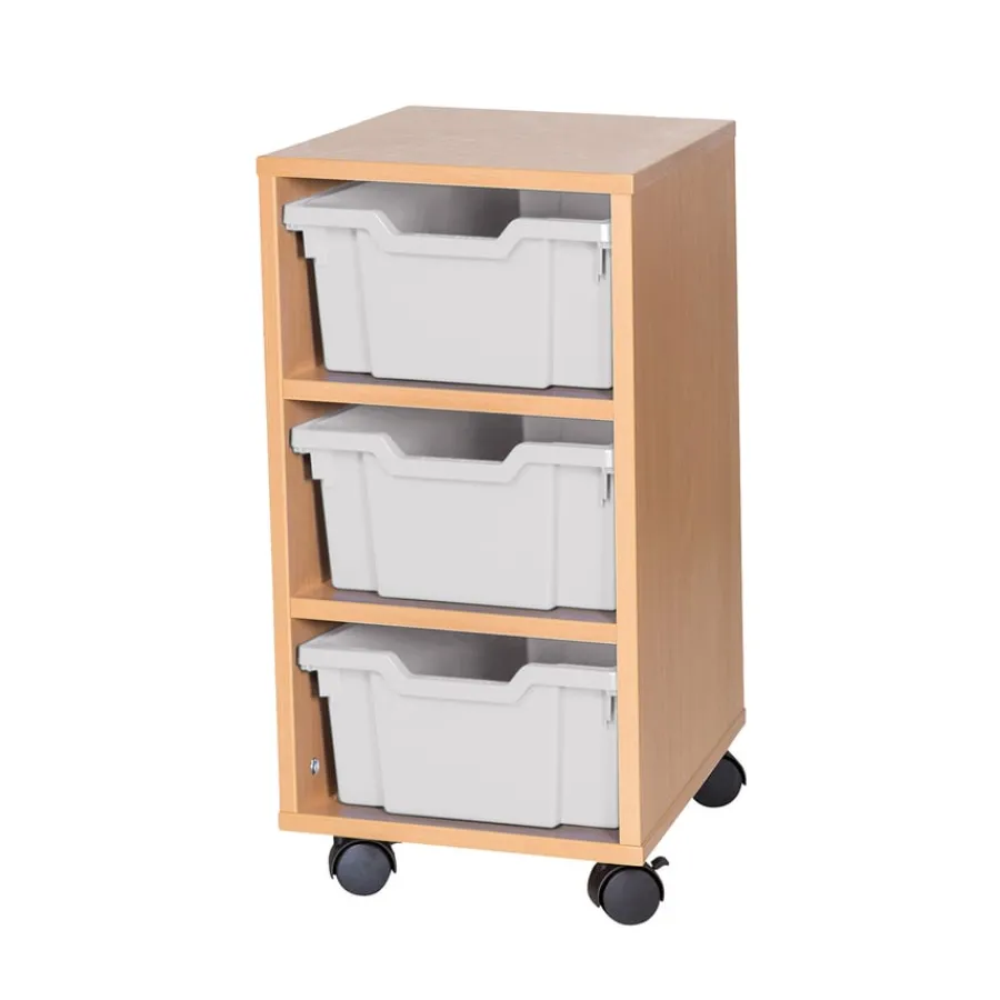 Clearance Mobile Tray Storage Unit 3 Deep Trays Boxes & Containers|Furniture