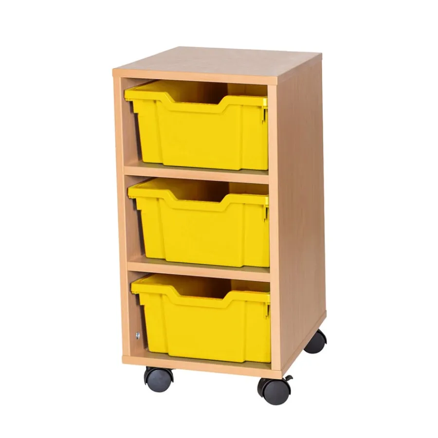 Clearance Mobile Tray Storage Unit 3 Deep Trays Boxes & Containers|Furniture