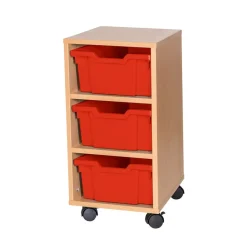 Clearance Mobile Tray Storage Unit 3 Deep Trays Boxes & Containers|Furniture