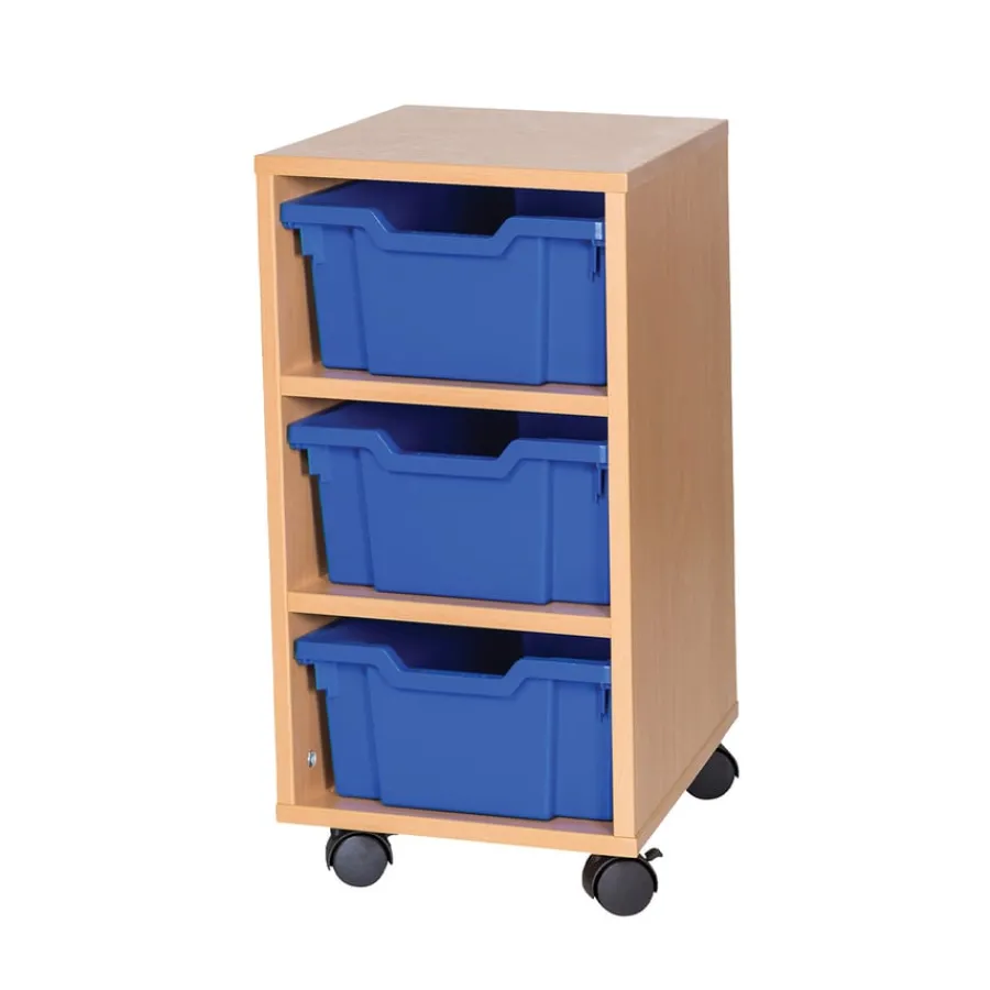 Clearance Mobile Tray Storage Unit 3 Deep Trays Boxes & Containers|Furniture