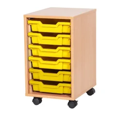 Discount Mobile Tray Storage Unit 6 Trays Boxes & Containers|Furniture