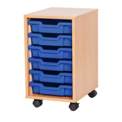 Discount Mobile Tray Storage Unit 6 Trays Boxes & Containers|Furniture