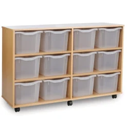 Online Mobile Tray Storage Unit W/ 12 Extra Deep Trays Furniture|Boxes & Containers